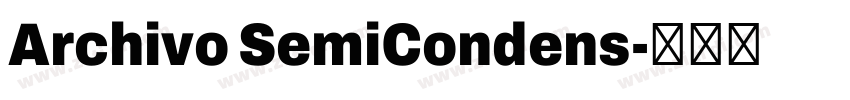 Archivo SemiCondens字体转换